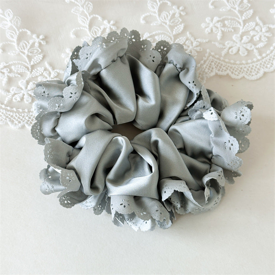 Lace Petal Glossy Scrunchie Collection variant image