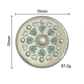 Round compact mirror dimensions: 70 × 70 mm; 87.2 g