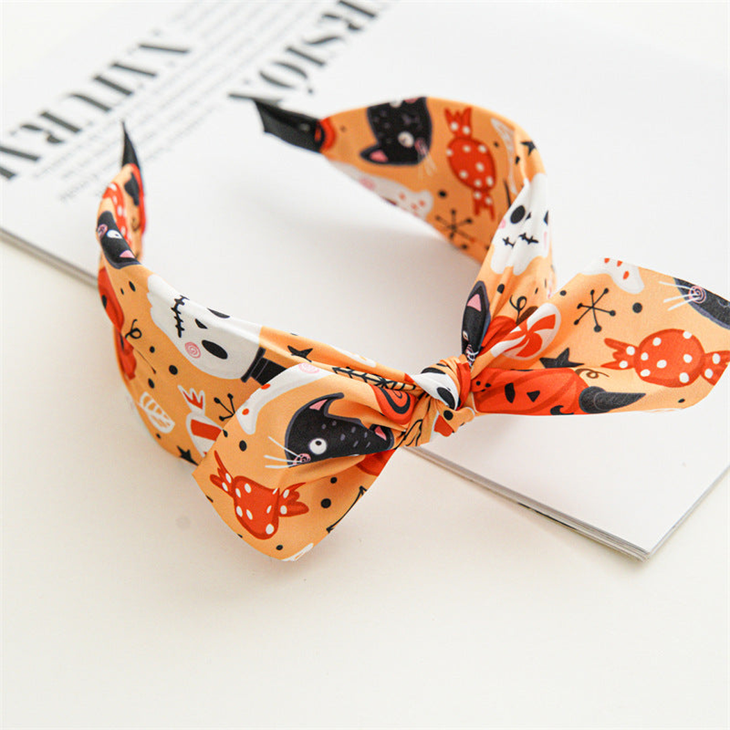 Gifty - Halloween Printed Hair Accessories - BowCat variant
