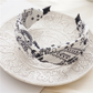 Gifty - Paisley Knotted Wide Headband - White variant