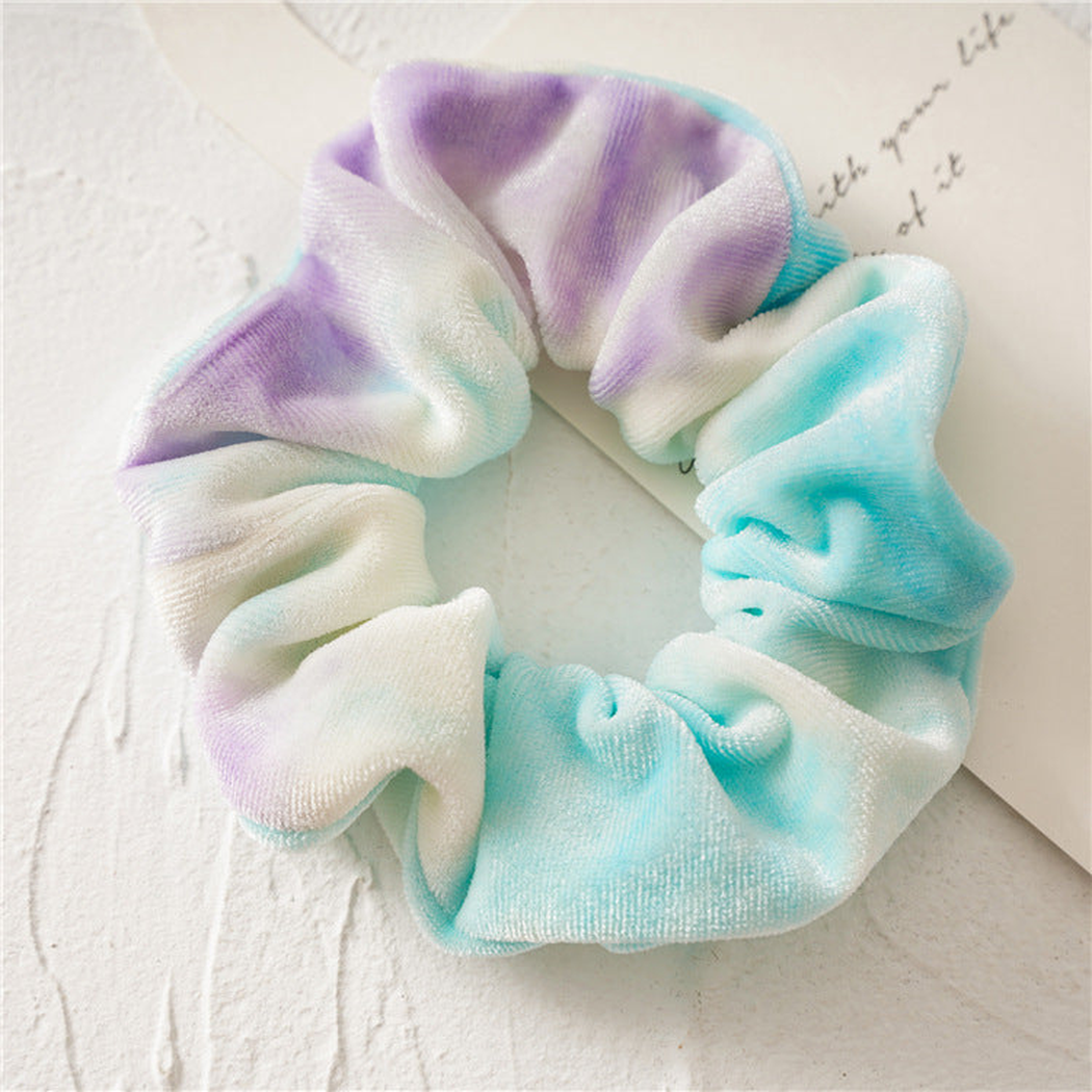 Gifty - Tie-Dye Velvet Scrunchie - Pastel variant