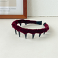 Gifty - Wavy Velvet Headband - Burgundy variant