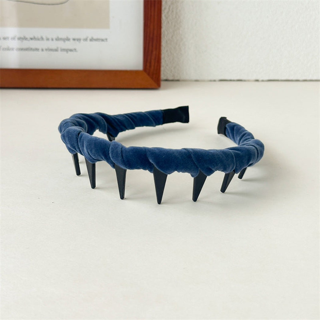 Gifty - Wavy Velvet Headband - Blue variant