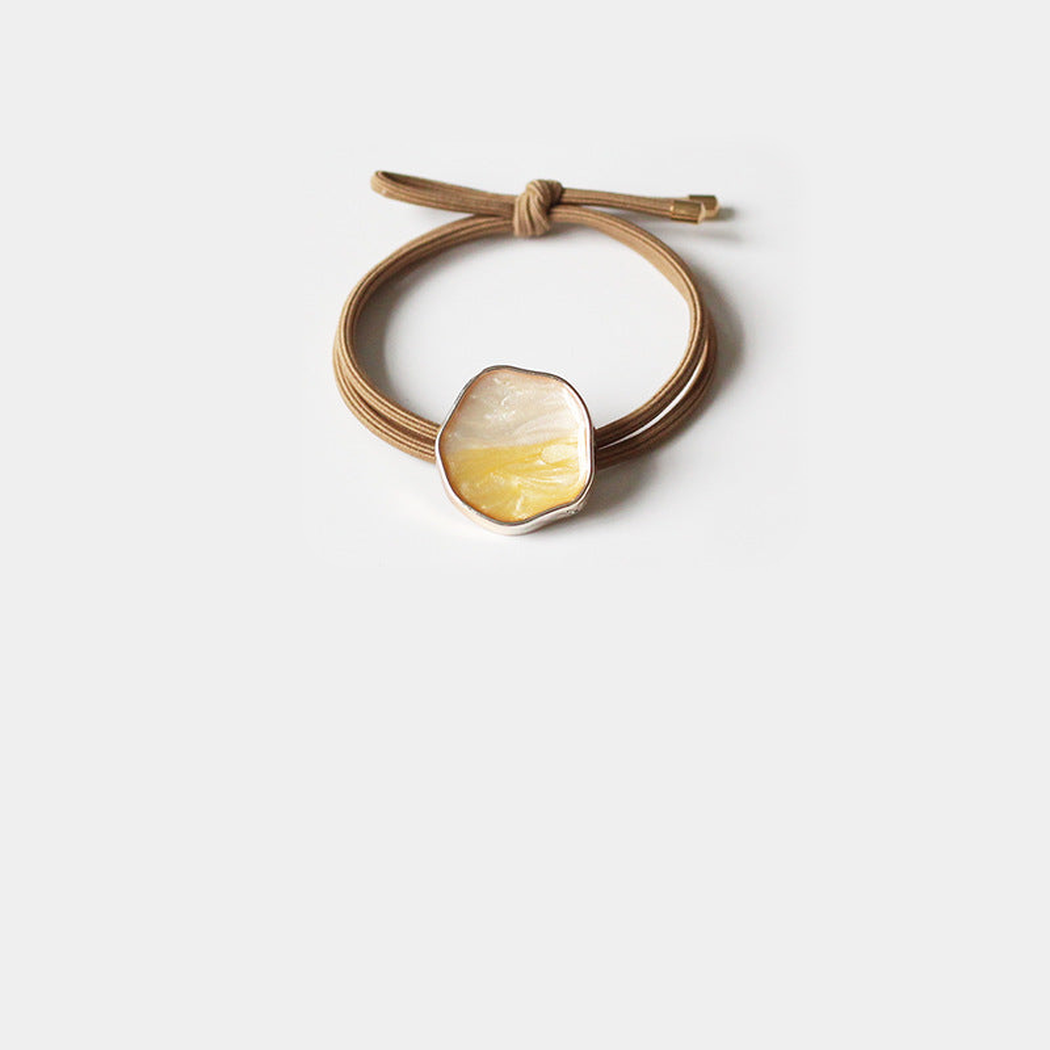 Coffee Gifty - Glazed Bead Hair Tie on neutral background