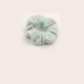 Blue Gifty - Gathered Plush Scrunchie on neutral background