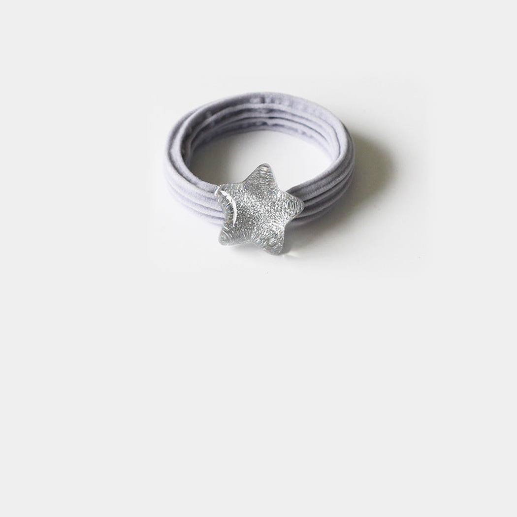 Gray Gifty - Star Bead Hair Tie on neutral background