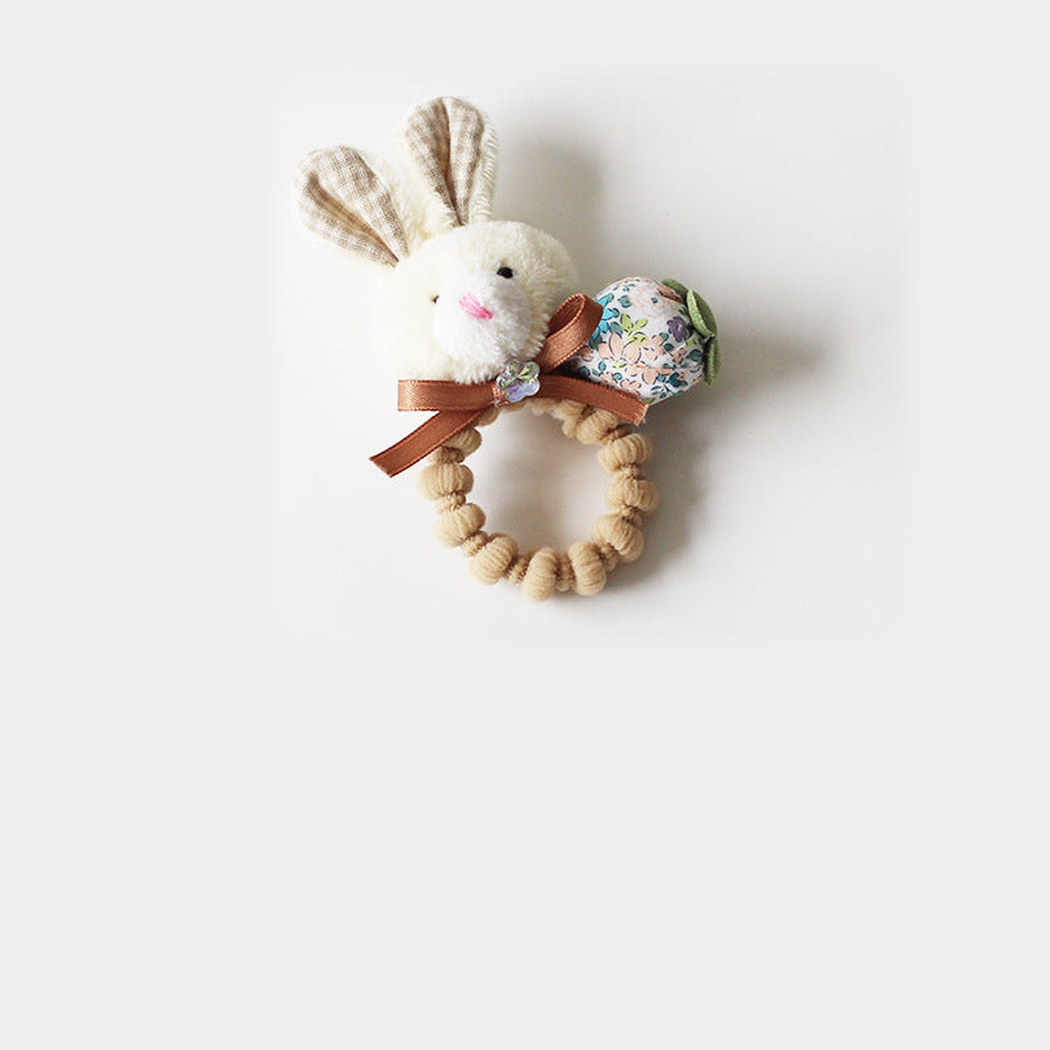 BunnyIvory Gifty - Bunny Bear Hair Tie on neutral background