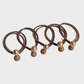 LightBrown Gifty - Round Elastic Hair Tie on neutral background