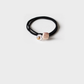 Pink Gifty - Round Bead Hair Tie on neutral background