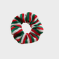Stripe Gifty - Christmas Plush Scrunchie on neutral background