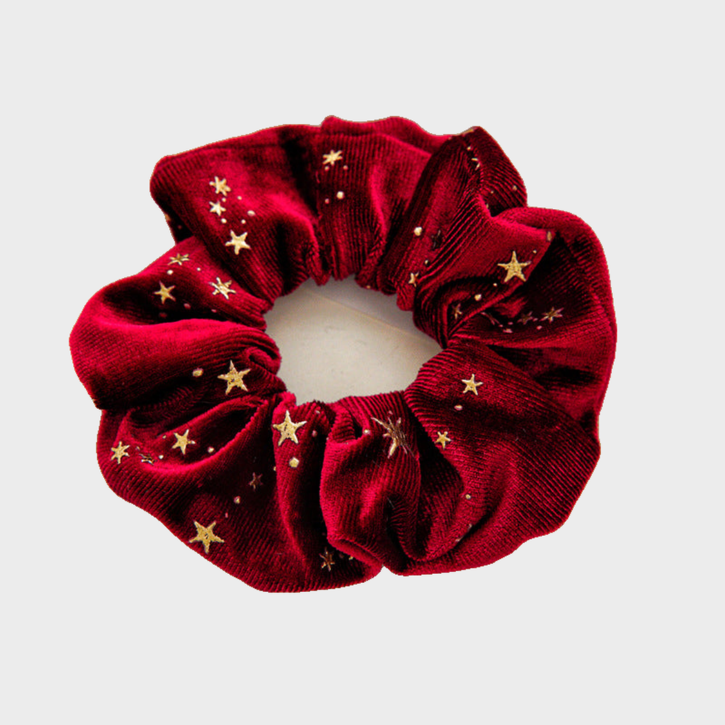 StarRed Gifty - Star Plush Scrunchie on neutral background