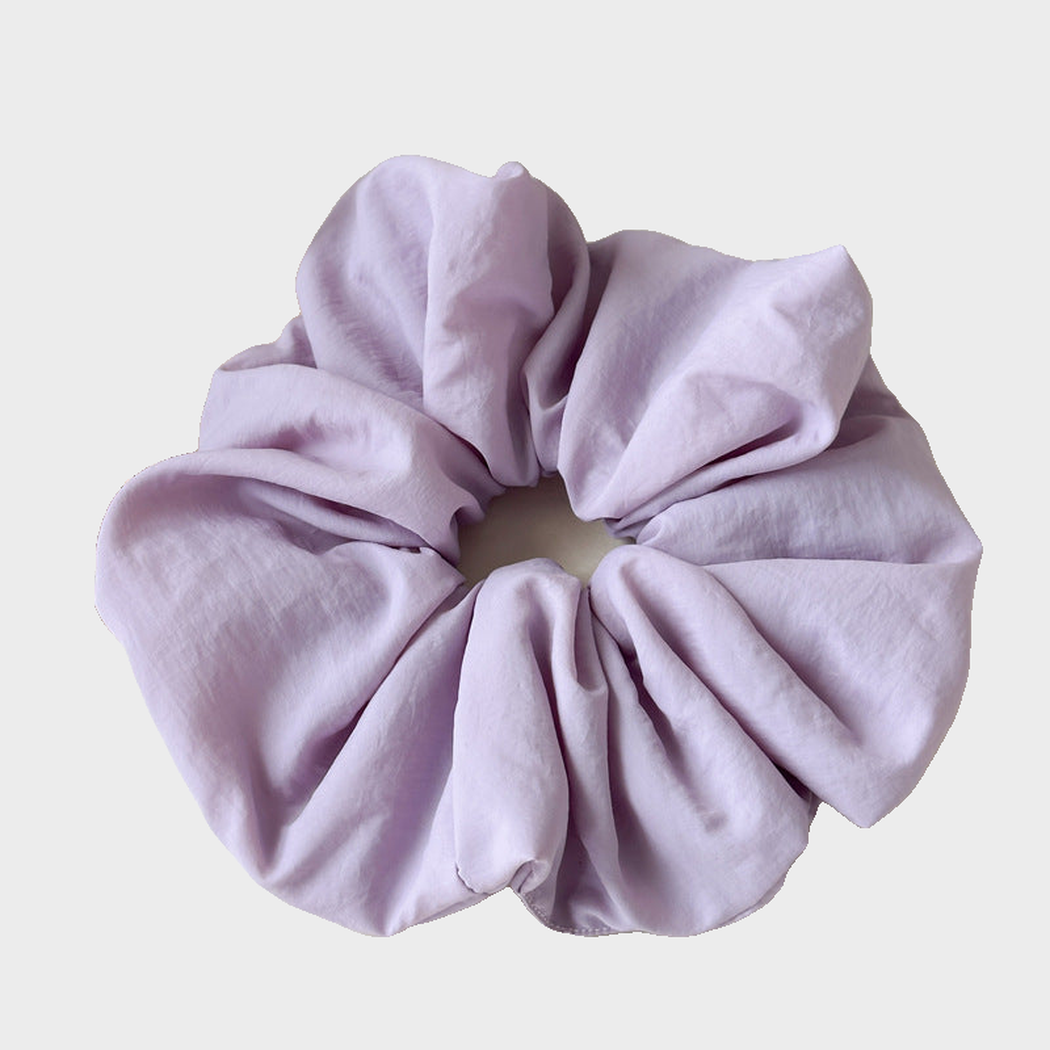 Purple Gifty - Pastel Padded Scrunchie on neutral background