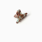 BrownWhite Beau - Marbled Mini Hair Claw on neutral background
