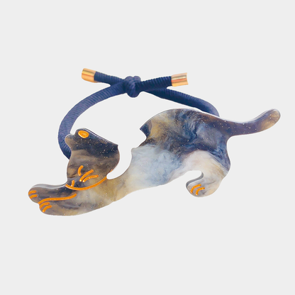 IridGray Gifty - Cat Charm Hair Tie on neutral background