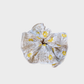 FlowerYlw Gifty - Floral Ruched Scrunchie on neutral background