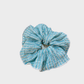 SolidGrn Gifty - Floral Ruched Scrunchie on neutral background