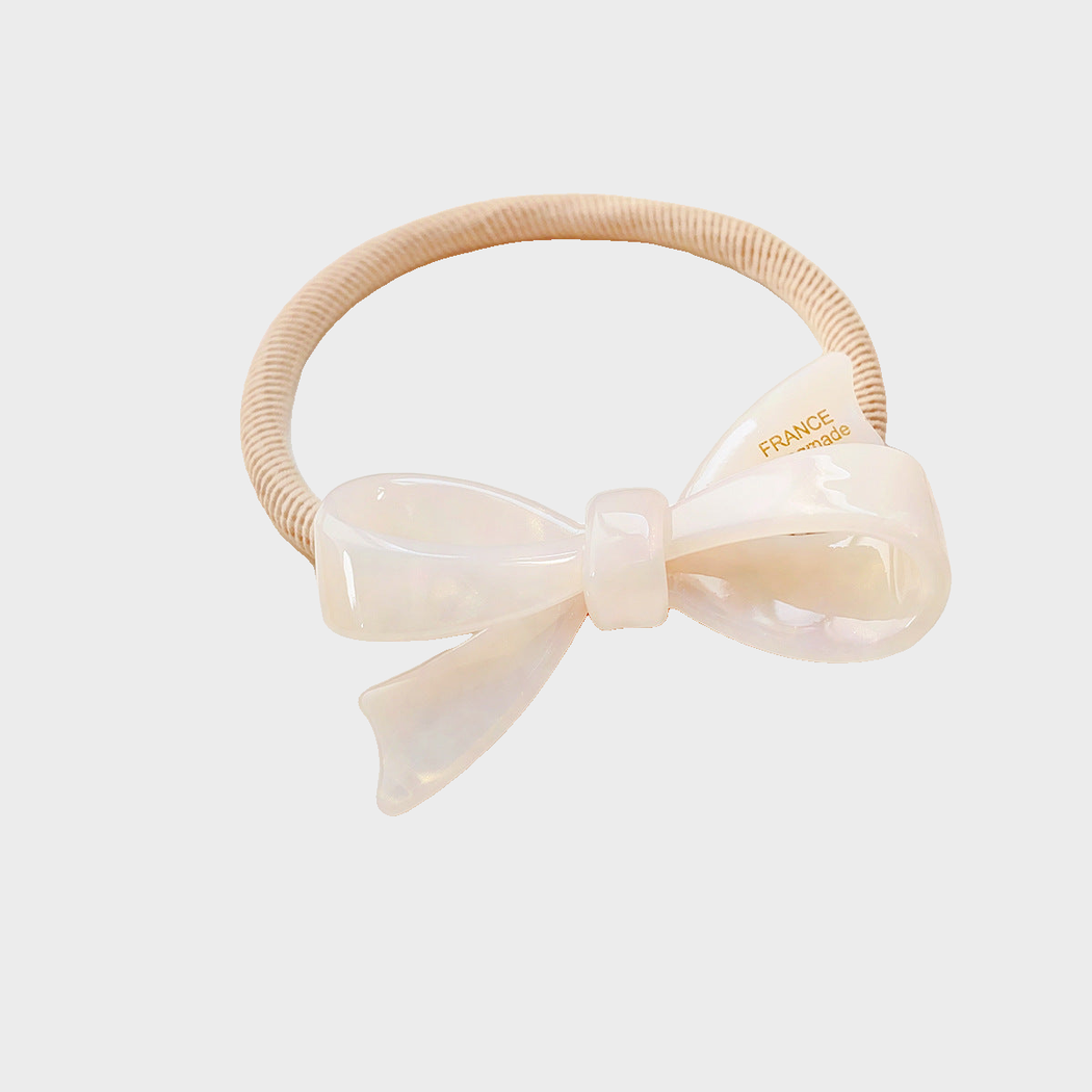 Mermaid Gifty - 3D Bow Hair Tie on neutral background