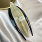 Beau - Fishtail Long Duckbill Hair Clip - Cream variant