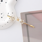 Beau - Opal Floral Gold Tone Hair Clip Collection - MixFlwrBar variant