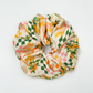 Gifty - Floral Satin Oversized Scrunchie - YelGrnFlr variant