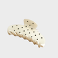 BlackWhite Beau - Rhinestone Neutral Large Hair Claw on neutral background