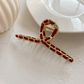 Burgundy Beau - Twisted Openwork Large Hair Claw single variant view