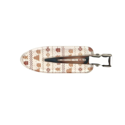 Yellow Beau - Christmas Character Side Barrette on neutral background