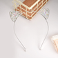 Silver Gifty - Crystal Cat Ear Metal Headband single variant view