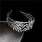 Gifty - Baroque Leaf Wide Headband - Silver variant
