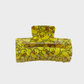 OpenRect Beau - Yellow Duck Openwork Hair Claw on neutral background