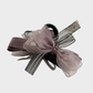 Purple Beau - Tulle Bow Ribbon Hair Claw on neutral background