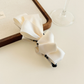 Beau - Satin Bow Banana Hair Clip - Ivory variant