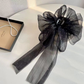 Beau - Tulle Bow Cloud Hair Claw - Black variant