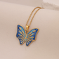 Nozari - Butterfly Tulip Pendant Necklace