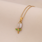 Nozari - Butterfly Tulip Pendant Necklace