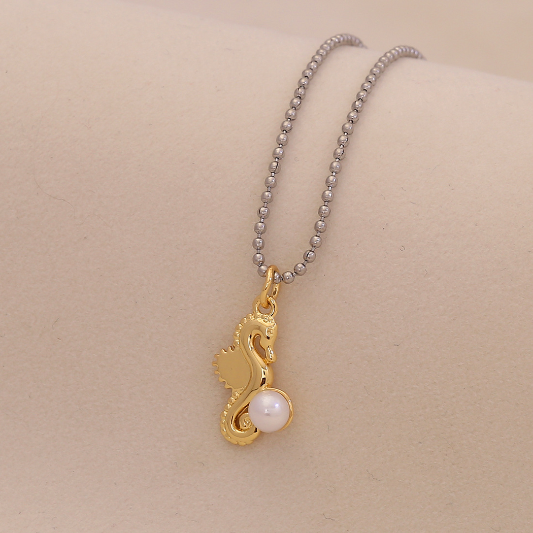 Nozari - Beaded Ocean Pendant Necklace