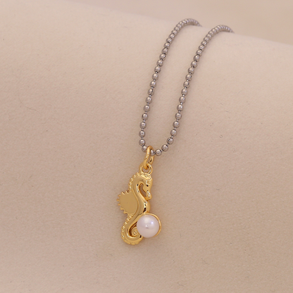 Nozari - Beaded Ocean Pendant Necklace