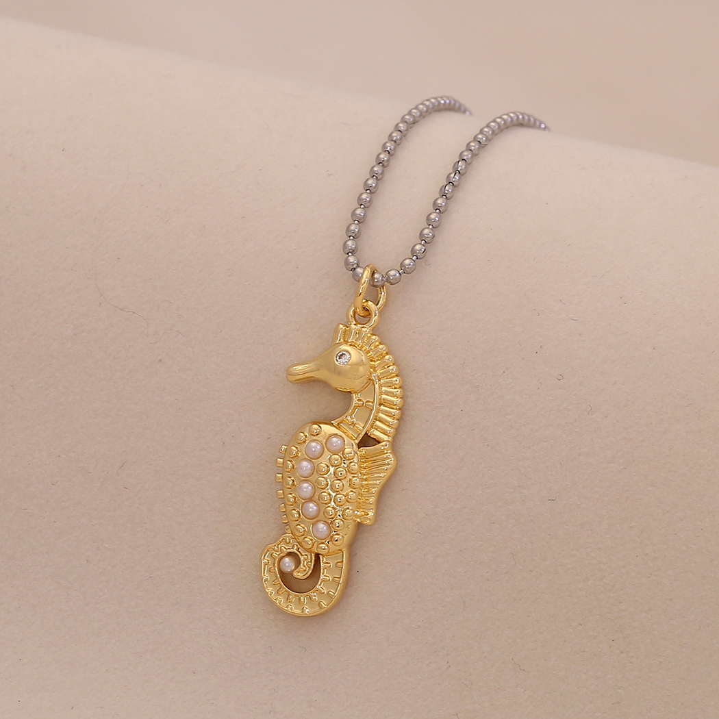 Nozari - Beaded Ocean Pendant Necklace