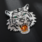 Brovia - Tiger Head Accent Brooch