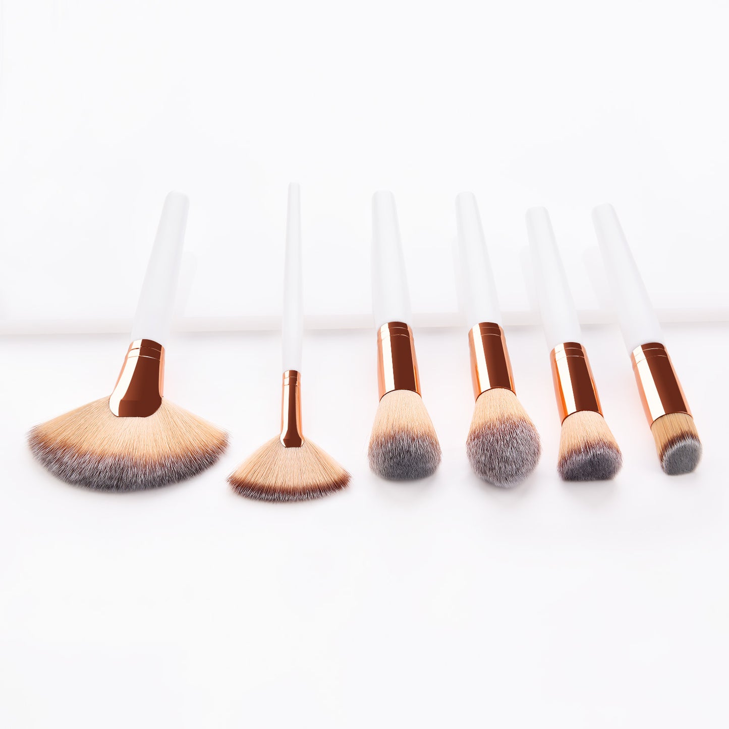 Smoosh - 6pcs White Makeup Brushes