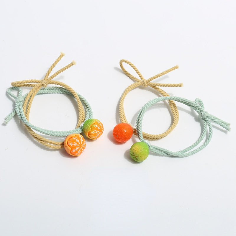 Gifty - 4pcs Hair Ties Fruit Design