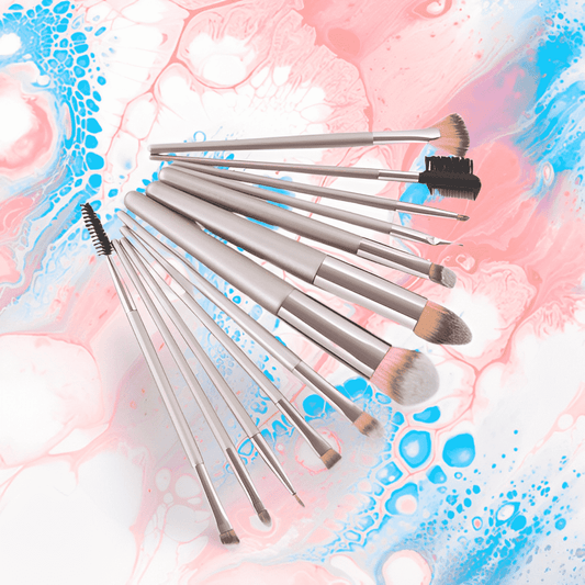 Smoosh - 12pcs Champange Makeup Brushes