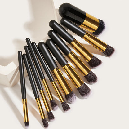 Smoosh - 11pcs Black Makeup Brushes