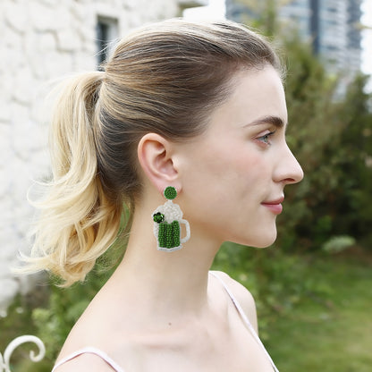 St. Patrick's Day Beer Earrings