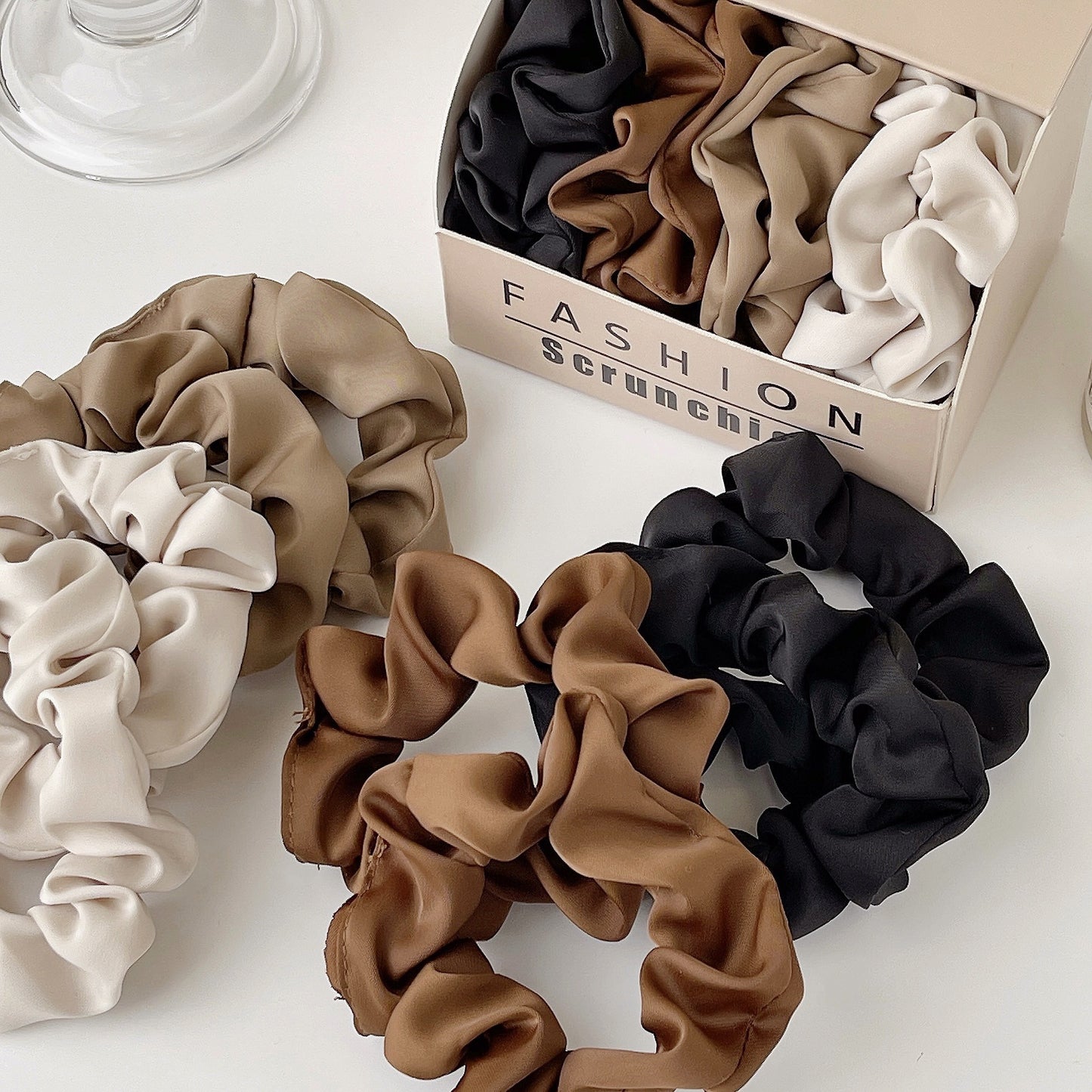 Gifty - Silky Hair Scrunchies Box 8pcs