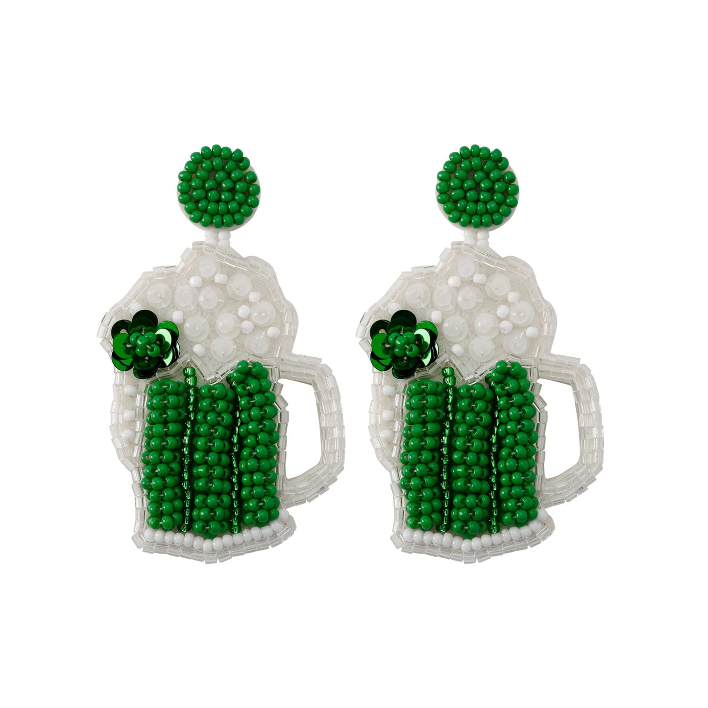 St. Patrick's Day Beer Earrings