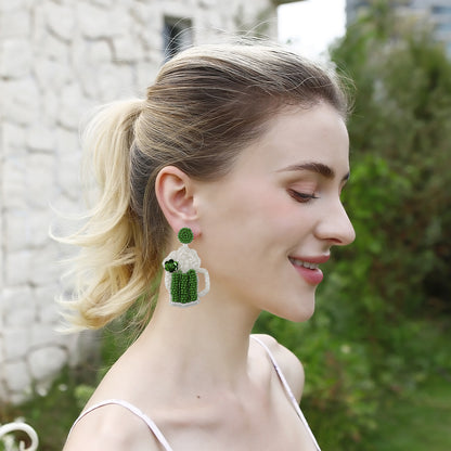 St. Patrick's Day Beer Earrings