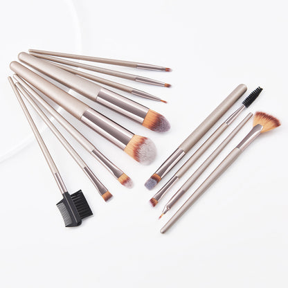 Smoosh - 12pcs Champange Makeup Brushes