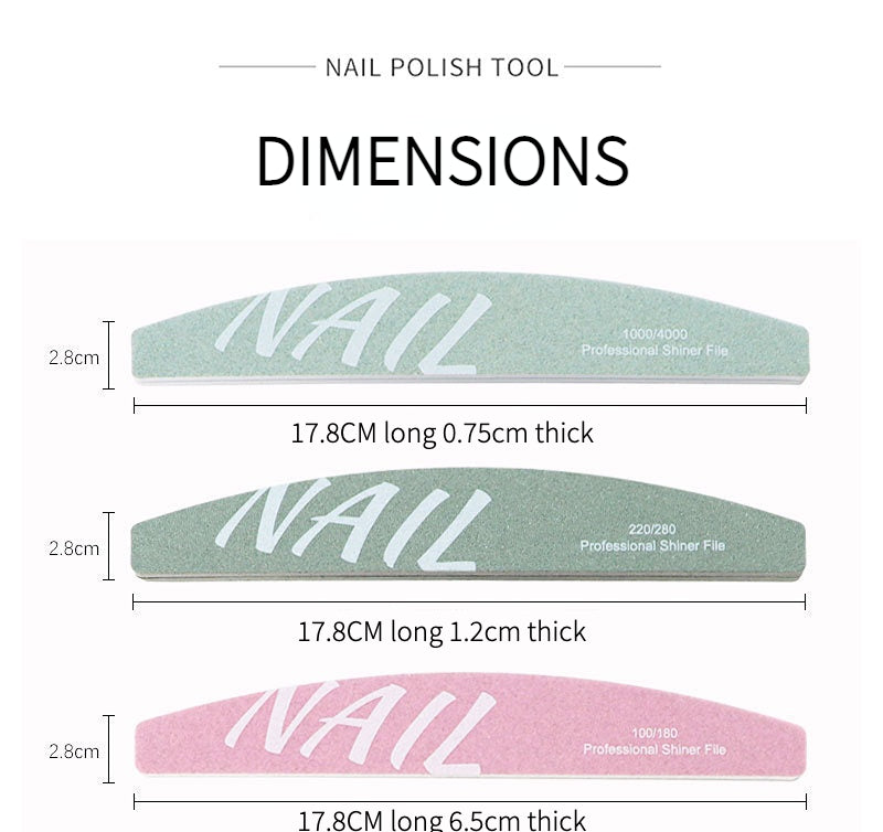 Nanew - 9pcs Nail File Set